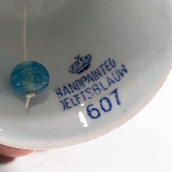 Small Delft Blue hand painted ceramic hand bell, Miniature table bell - Picture 9 of 10